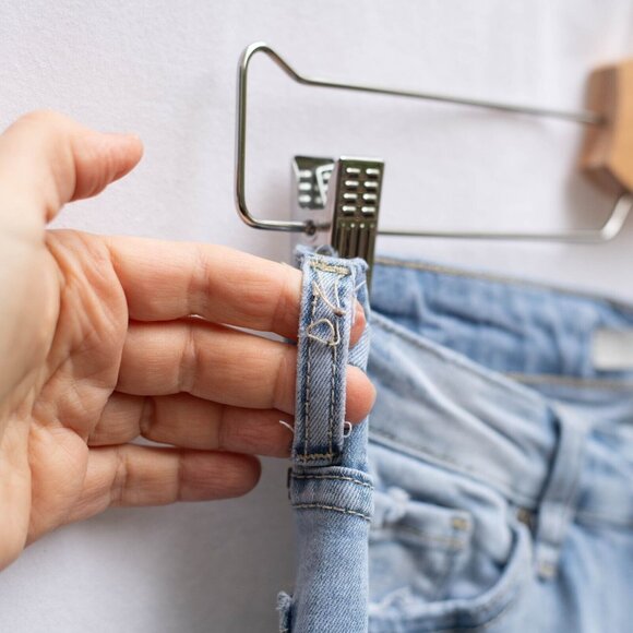 KanCan Jeans Womens 26 Blue Skinny Mid Rise Ripped Stretch Light Wash Denim - Picture 7 of 12